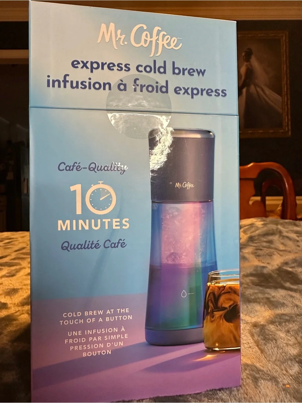 Mr. Coffee Express Cold Brew Maker - Iridescent Blue